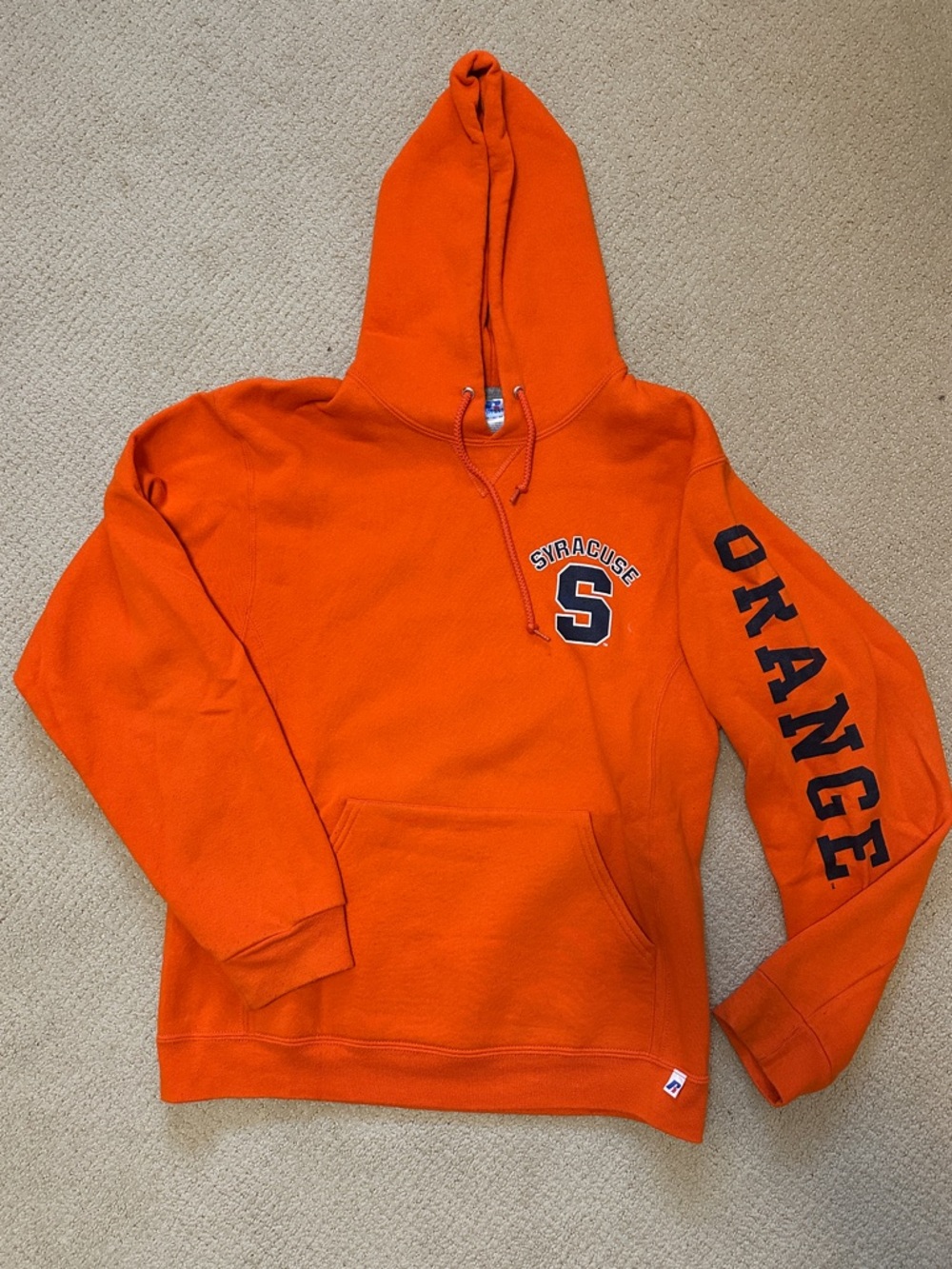 Syracuse University Orange Hoodie Russell Athletic